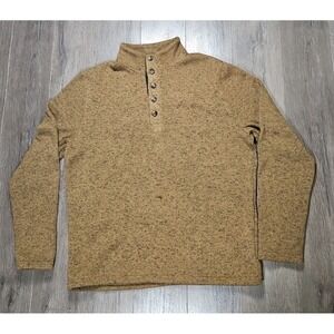 Stetson Western Sweatshirt Mens L  Brown Pullover Long Sleeve Warm Outdoor 1334